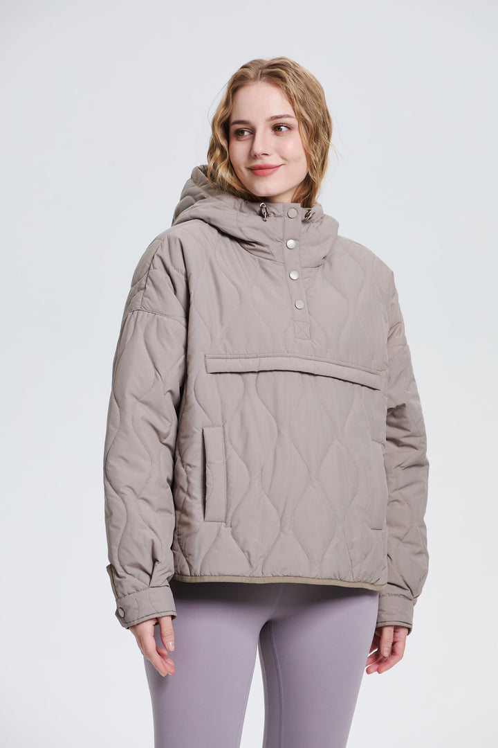 WILLOW | QUILTED WATER REPELLENT HOODED JACKET