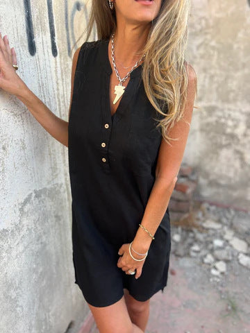 Macy - Comfy Cotton and Linen Summer Dress