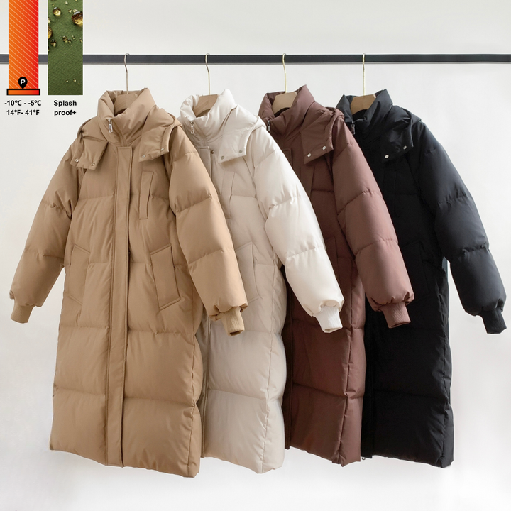 LUNA | HOODED LONG PUFFER JACKET