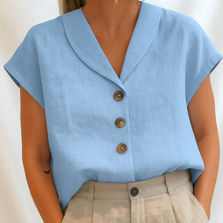 SYLMERA – ELEGANT PLAIN BLOUSE