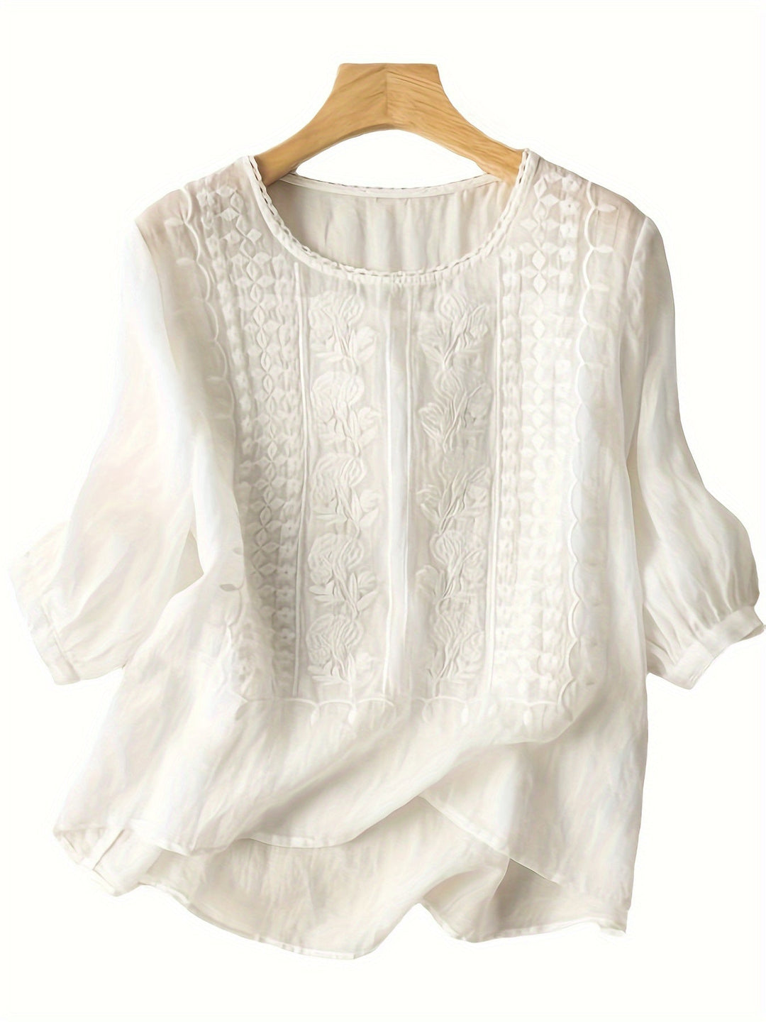 VEDA – WOMEN'S EMBROIDERED BLOUSE