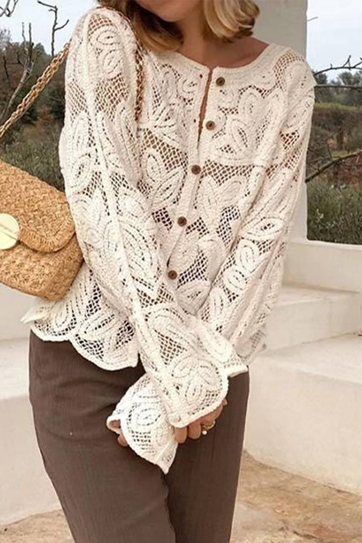 AMANI – CASUAL DAILY HOLLOW OUT BUTTONED OUTERWEAR