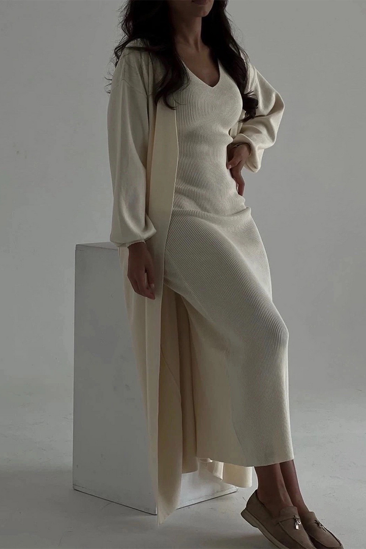 MILENA – CASUAL O-NECK LONG SLEEVE TWO-PIECE SET