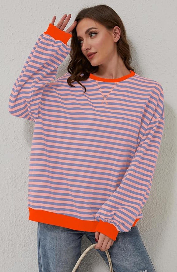 Melody | Oversized Striped Sweater