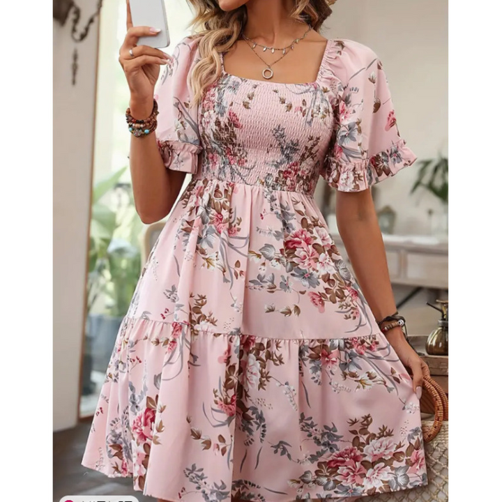 LIORA – CELESTIA BLOOM FLORAL DRESS