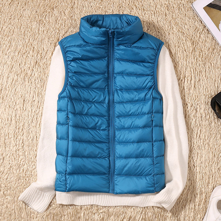 Charlotte | New Waterproof Vest with White Duck Down