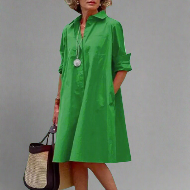 RENITHA – ELEGANT MIDI DRESS WITH TIMELESS CHARM