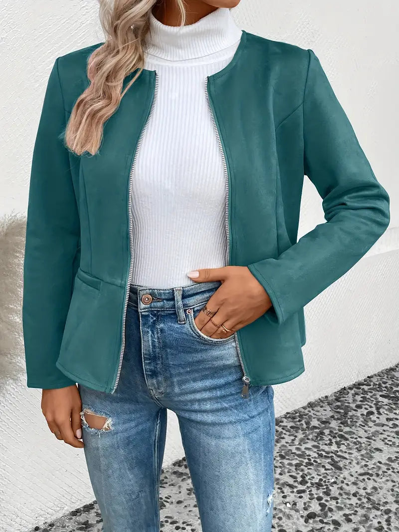 Thalia – Roksana Jacket With Zipper