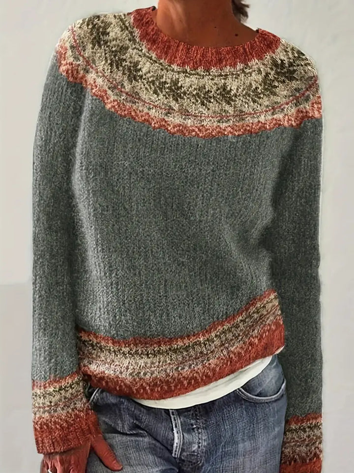 Icelandic Wool Sweater Featuring Lopapeysa Style