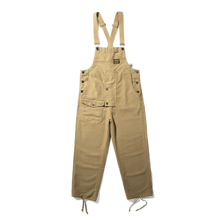 Unisex Moleskin Dungarees with Drawstring