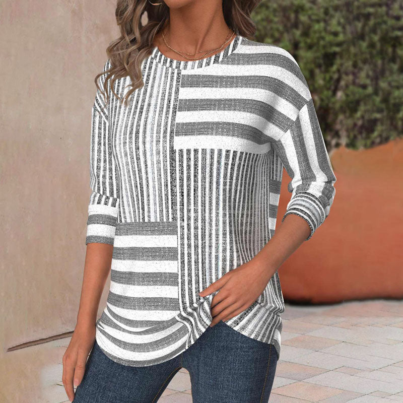 VALEA – STRIPED RELAXED-FIT BLOUSE