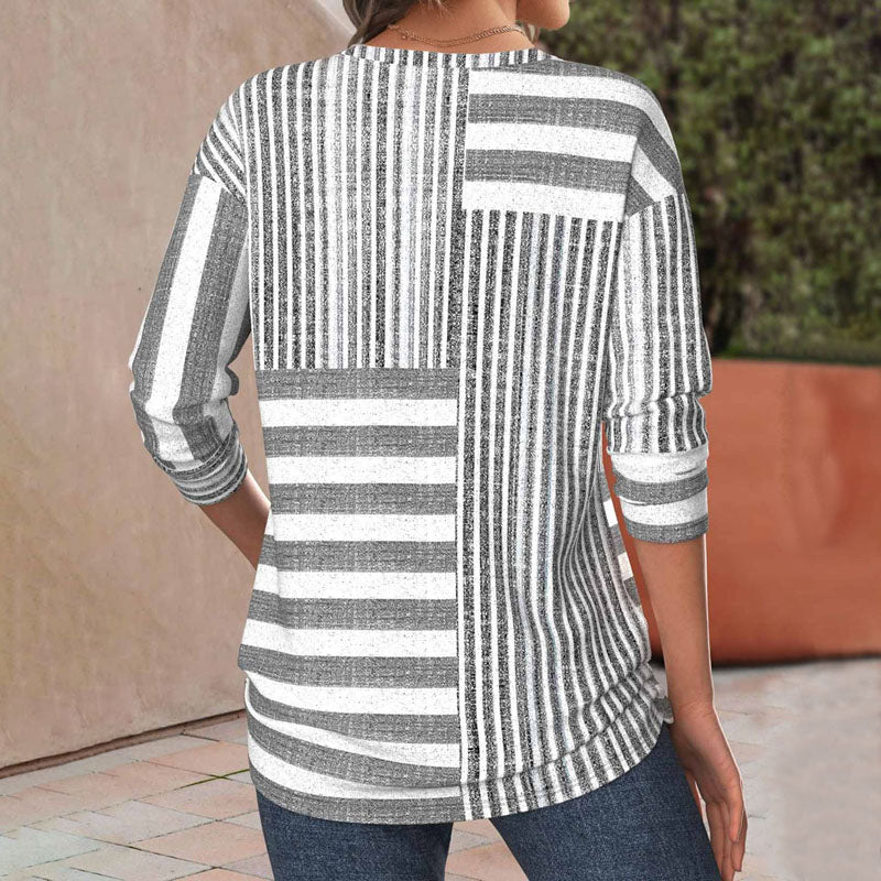 VALEA – STRIPED RELAXED-FIT BLOUSE