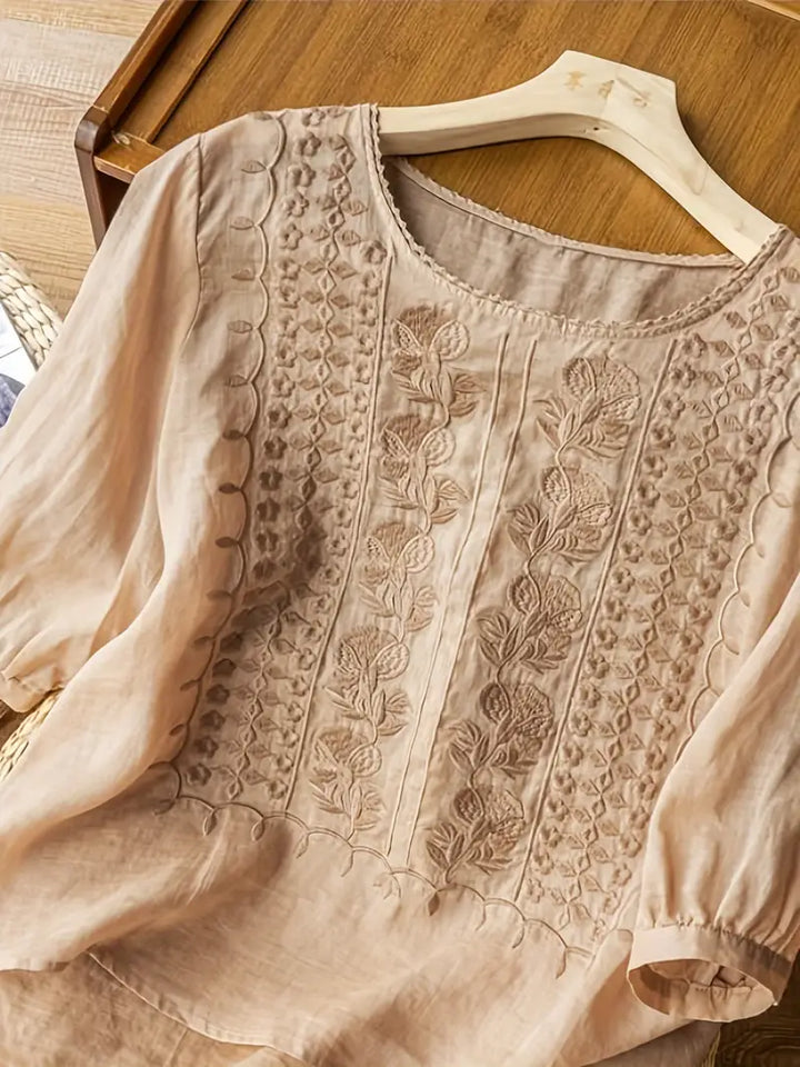 VEDA – WOMEN'S EMBROIDERED BLOUSE