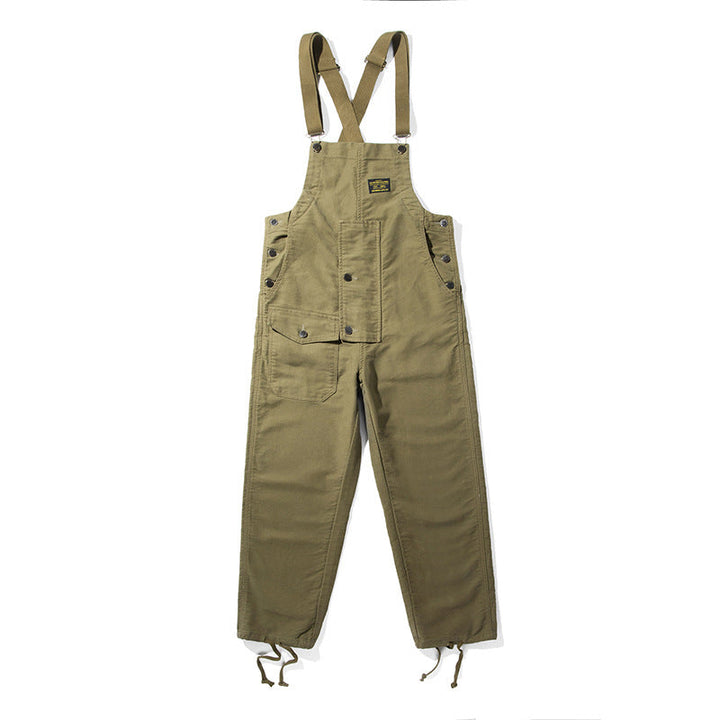 Unisex Moleskin Dungarees with Drawstring