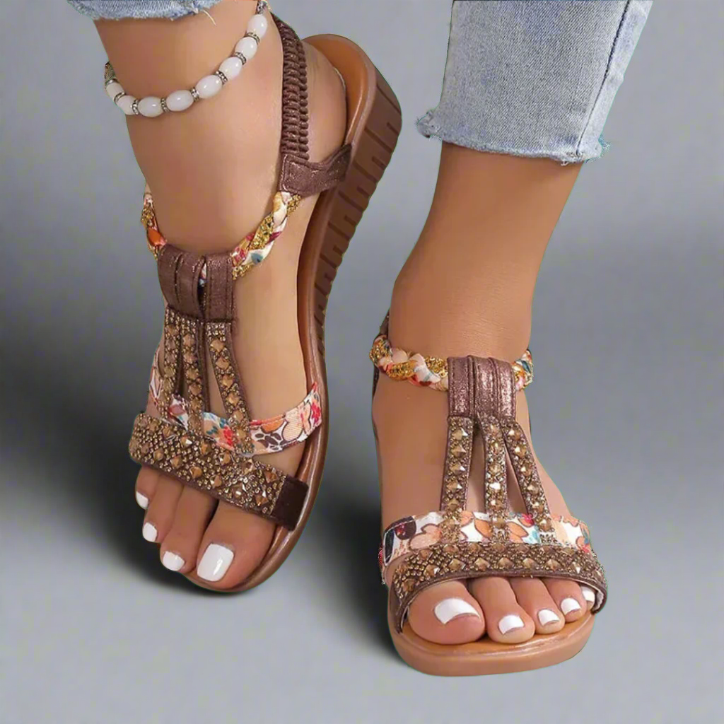 Galina | Vintage Tassel Boho Sandals