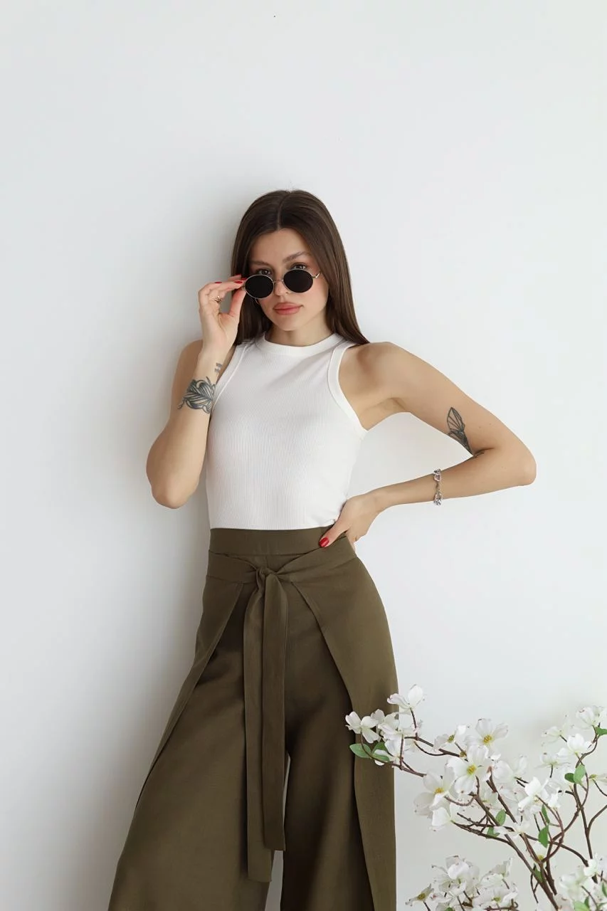 Maelis - Wide Linen Trousers