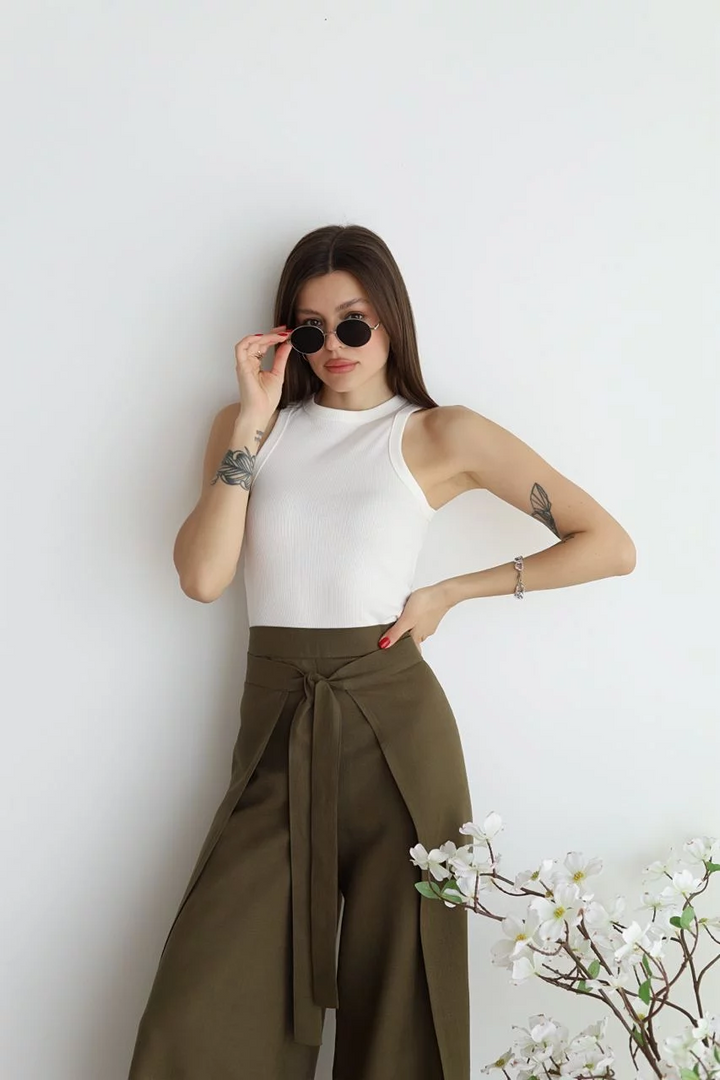 Maelis - Wide Linen Trousers
