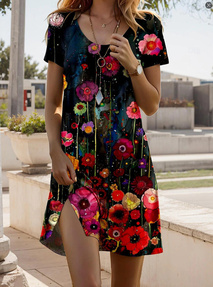 ELARA - TRENDY ETHNIC PRINTED SUMMER DRESS