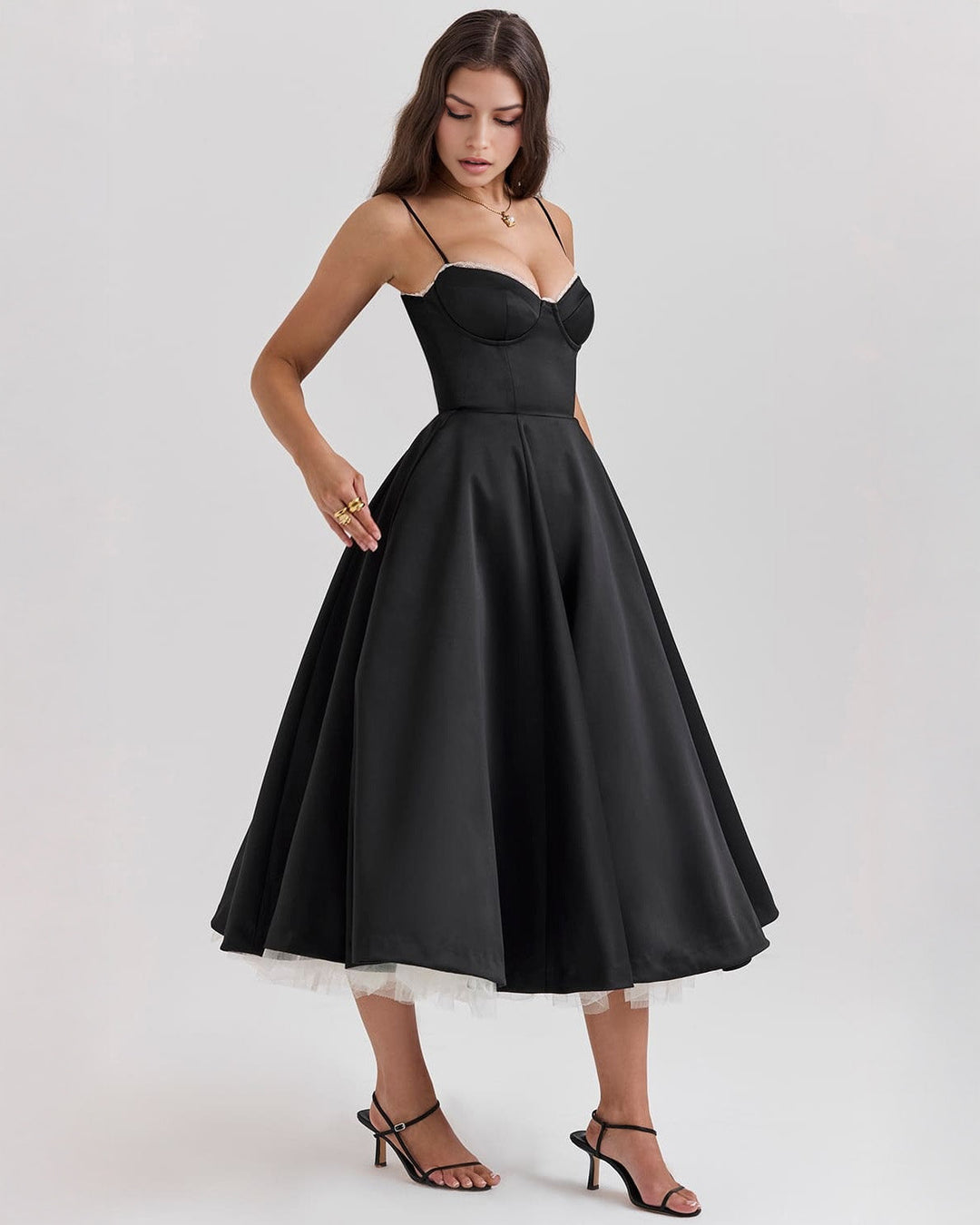 Ophira - Classy Corset Midi Dress