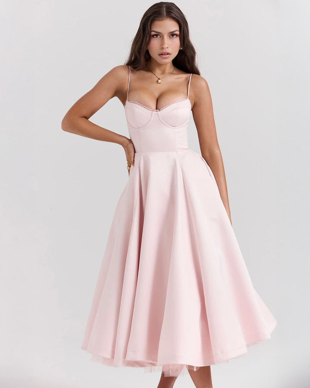 Ophira - Classy Corset Midi Dress