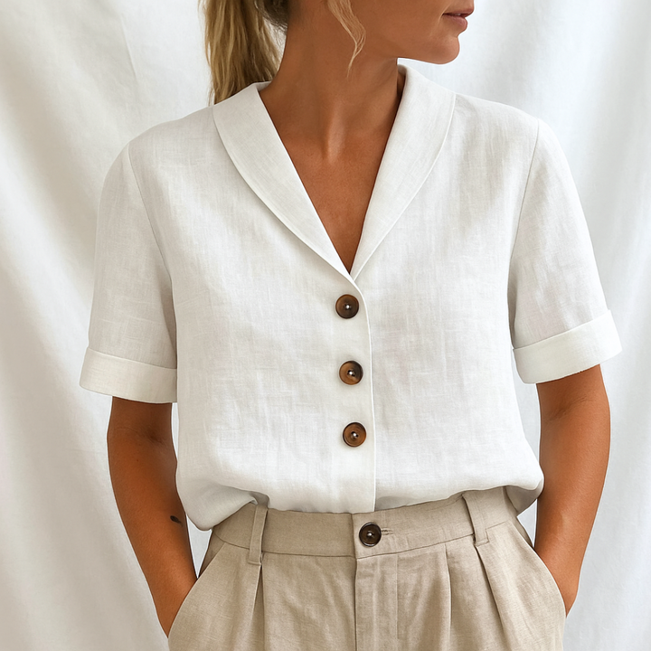 SYLMERA – ELEGANT PLAIN BLOUSE