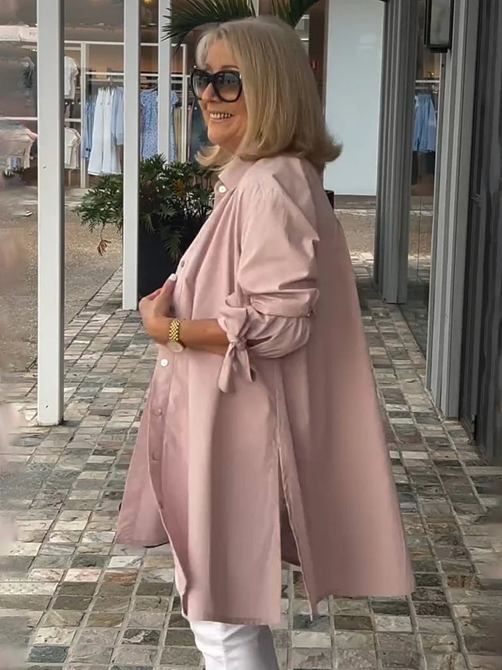 XARIA – FLATTERING COTTON STAND COLLAR JACKET