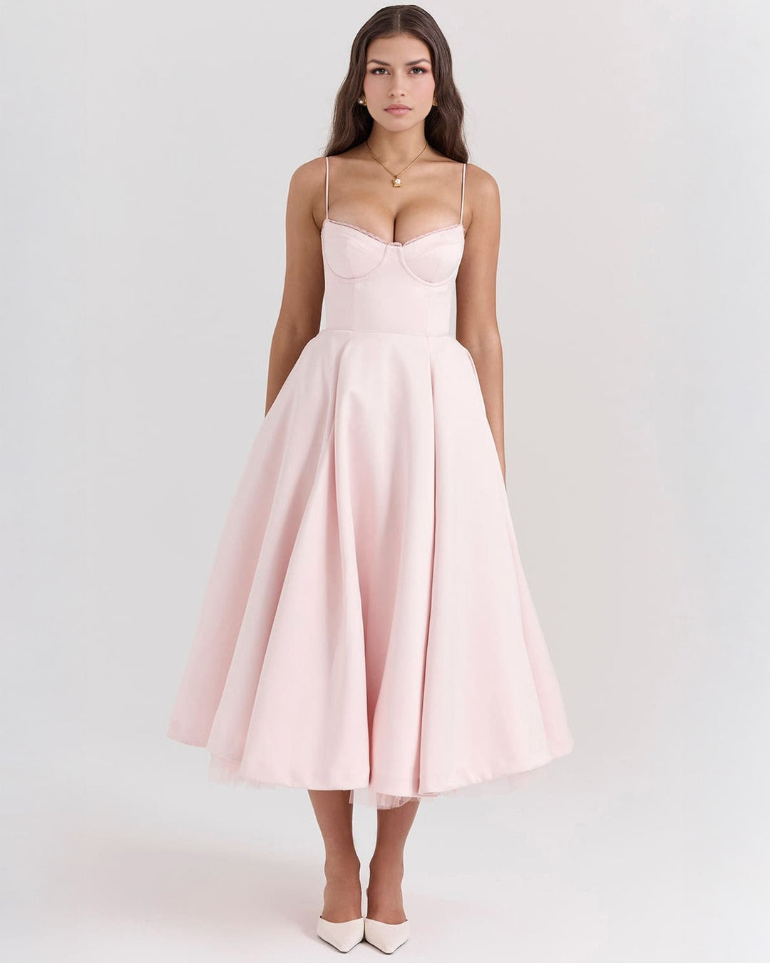 Ophira - Classy Corset Midi Dress