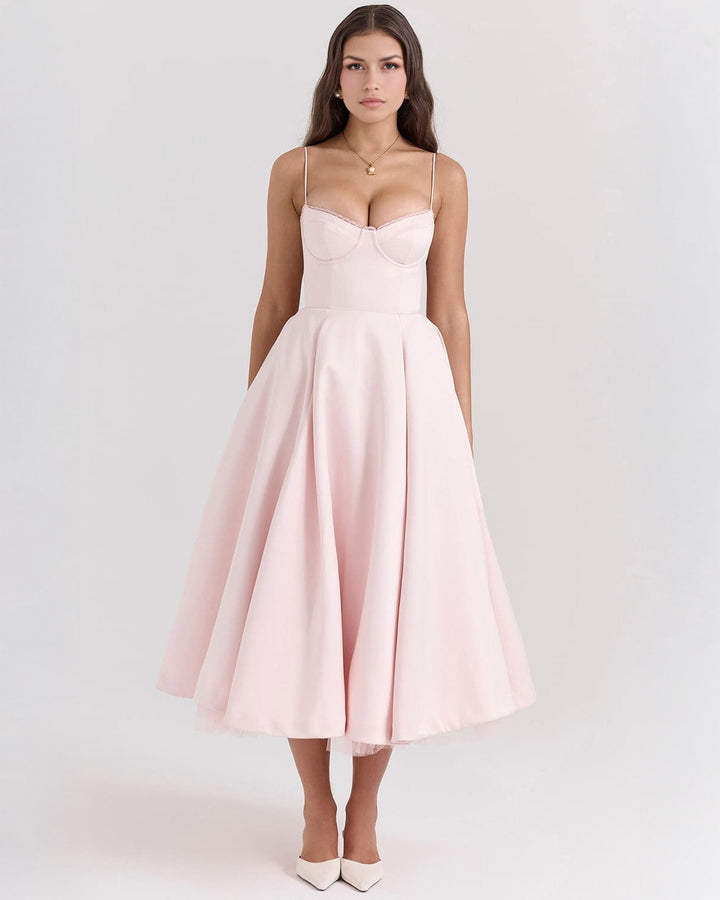 Ophira - Classy Corset Midi Dress