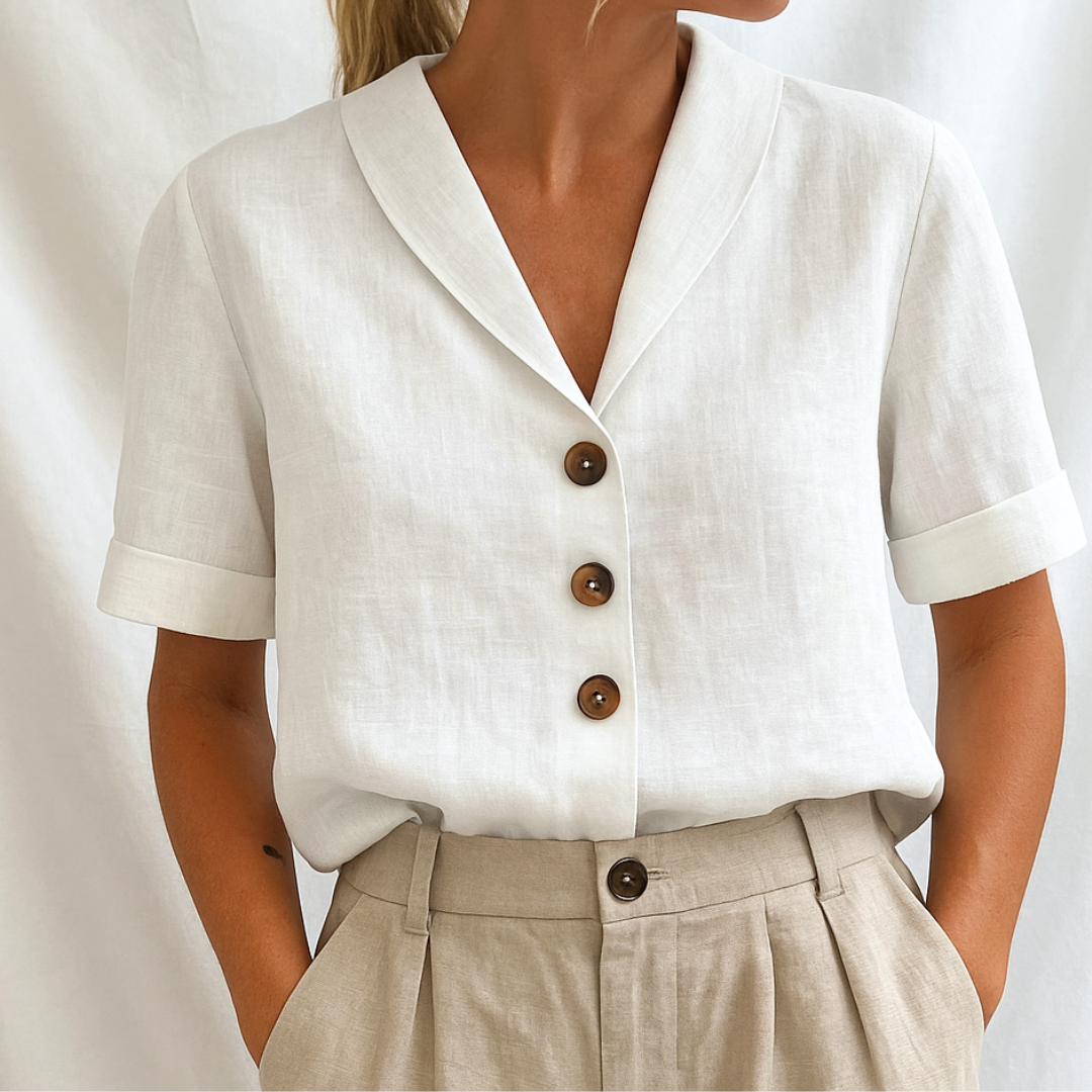 SYLMERA – ELEGANT PLAIN BLOUSE