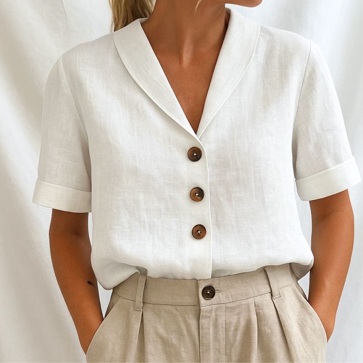 SYLMERA – ELEGANT PLAIN BLOUSE