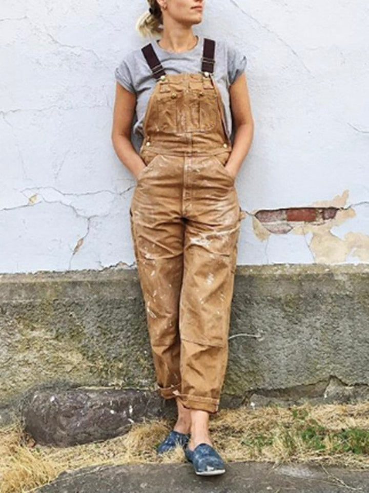 Diana | Relaxed Fit Canvas Overalls
