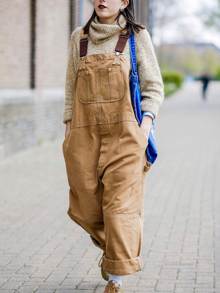 Diana | Relaxed Fit Canvas Overalls