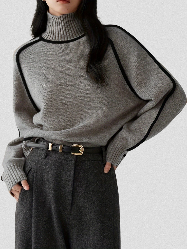 RUMI CONTRAST SWEATER