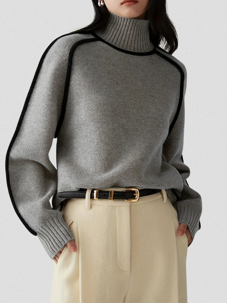 RUMI CONTRAST SWEATER