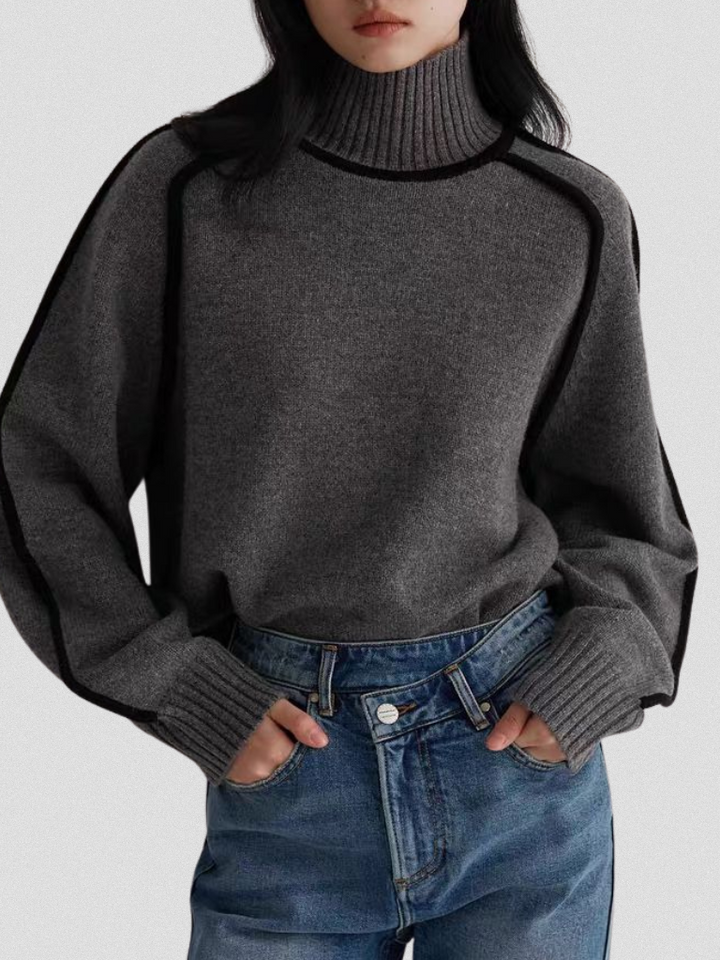RUMI CONTRAST SWEATER
