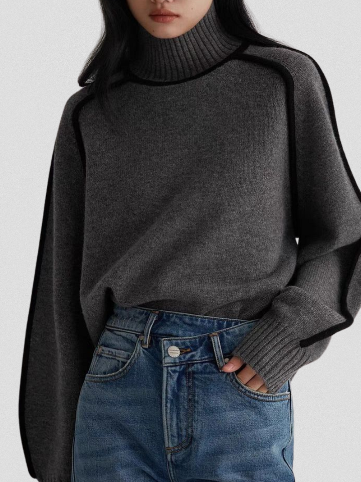 RUMI CONTRAST SWEATER