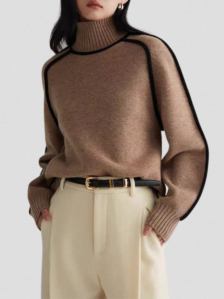 RUMI CONTRAST SWEATER