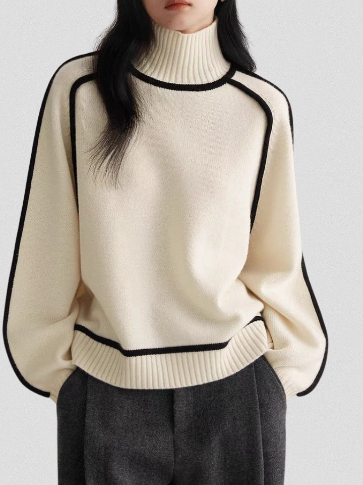 RUMI CONTRAST SWEATER