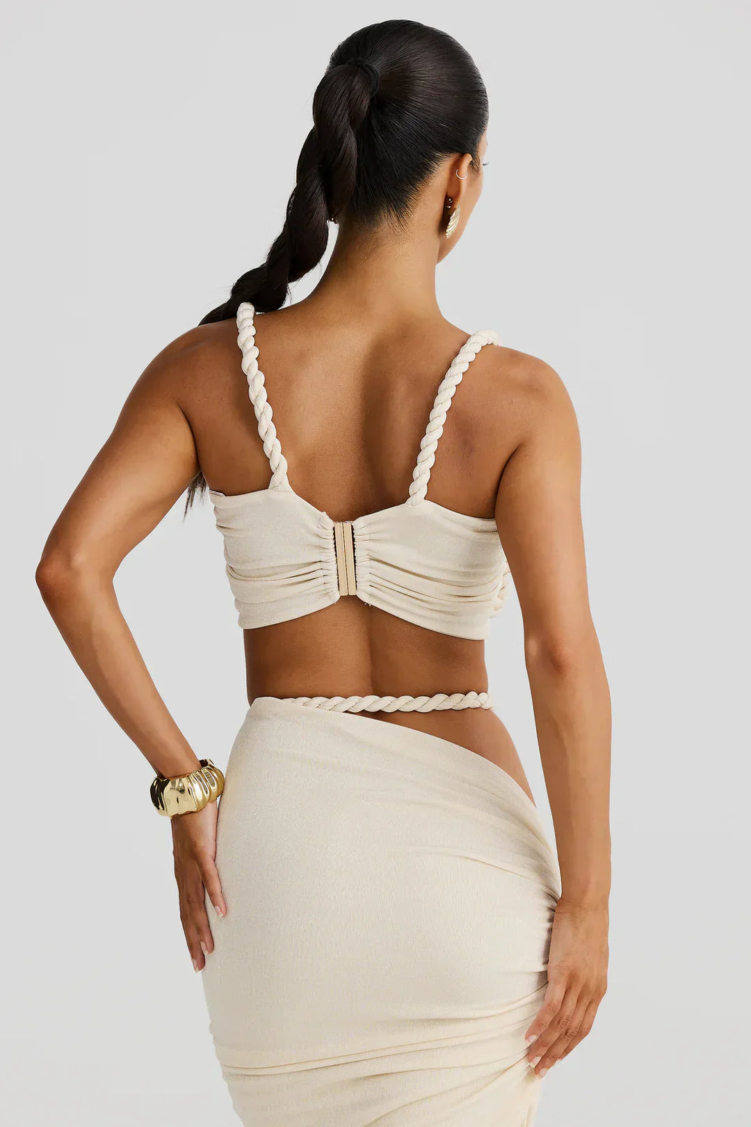 AURISTRA – ZENAYA TWISTED TWO-PIECE EVENING SET