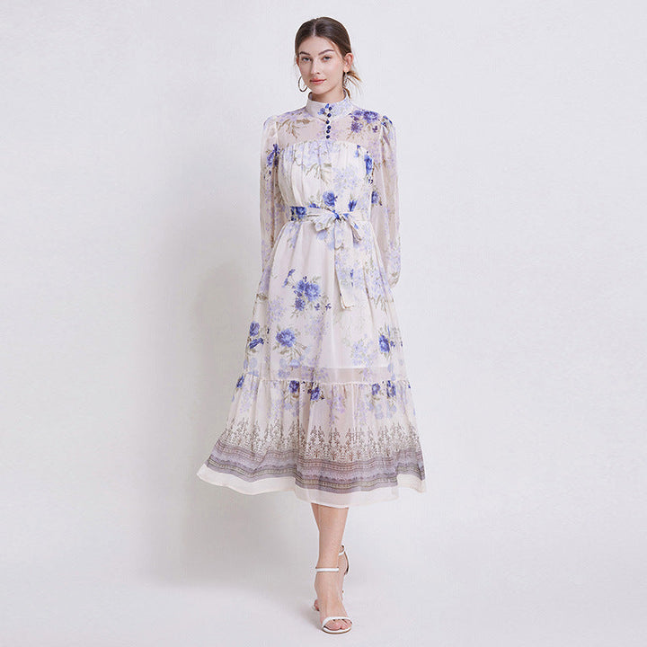 ZEHLIA – ELEGANT FLORAL CHIFFON DRESS