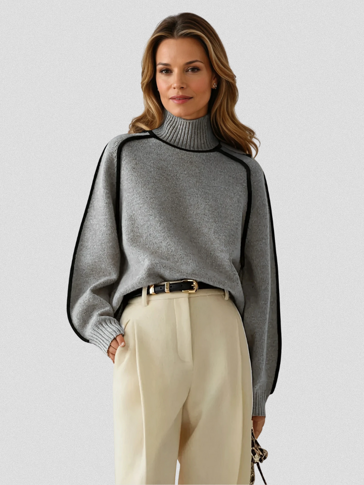 RUMI CONTRAST SWEATER
