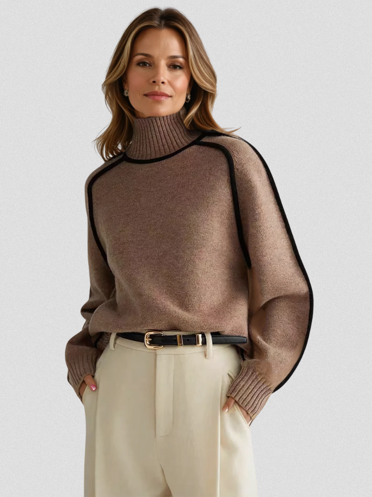 RUMI CONTRAST SWEATER