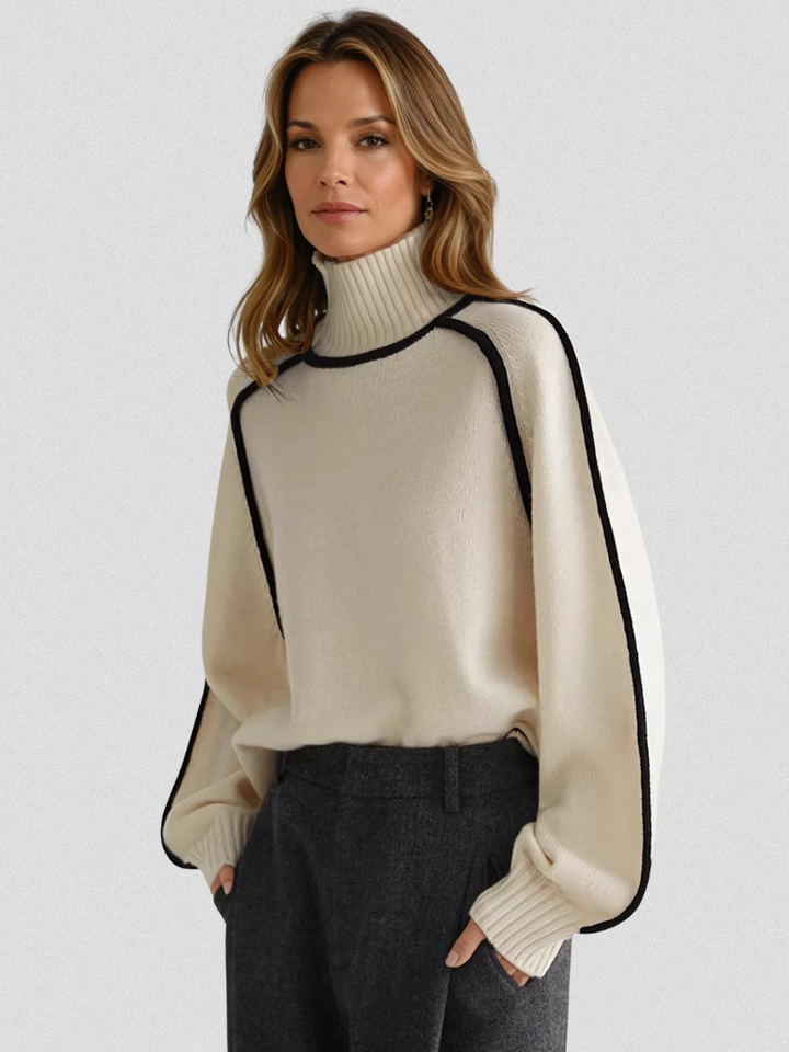 RUMI CONTRAST SWEATER