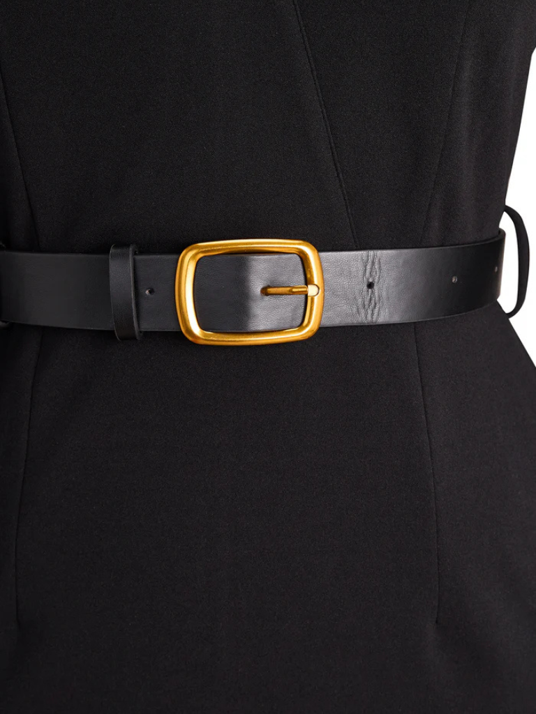 GWEN ELEGANCE BELTED DRESS