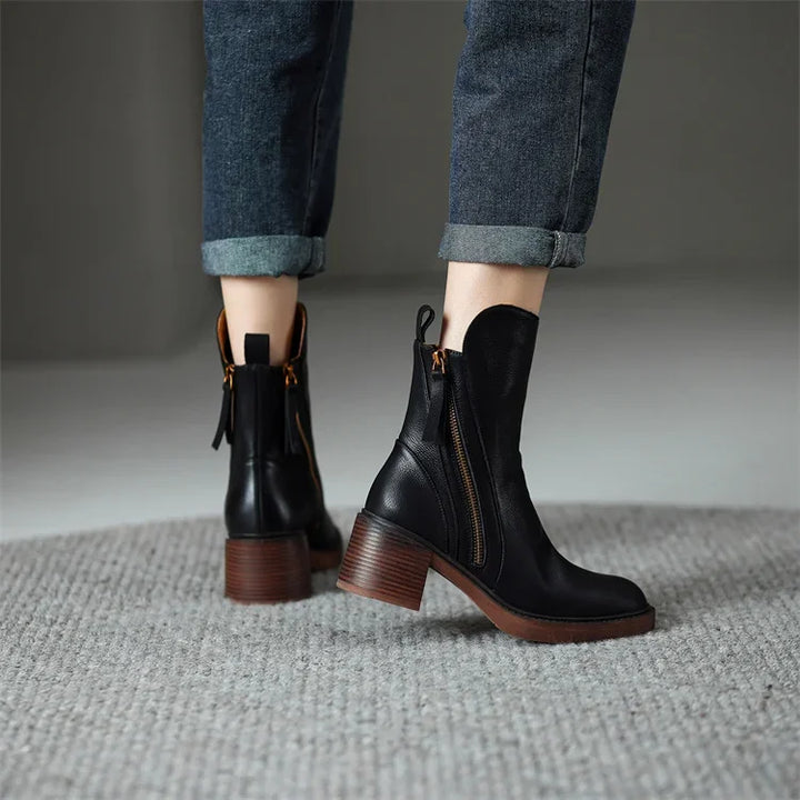 Meadow - Leather Ankle Boots