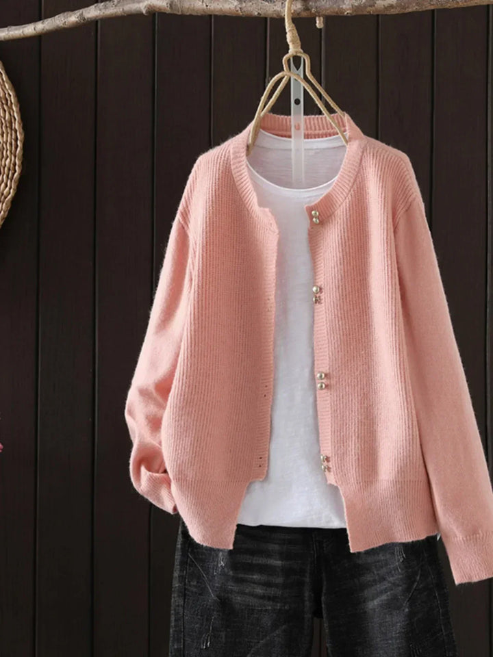 Claudine | Pearl-Button Cardigan