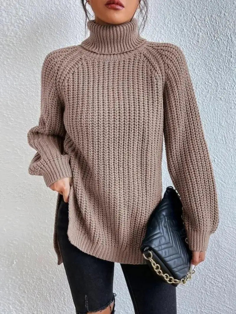 Ida | Comfortable Knit Turtleneck Long Sweater