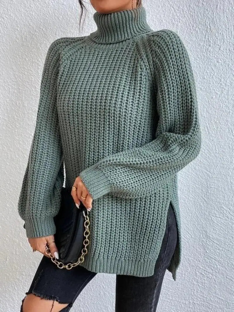 Ida | Comfortable Knit Turtleneck Long Sweater