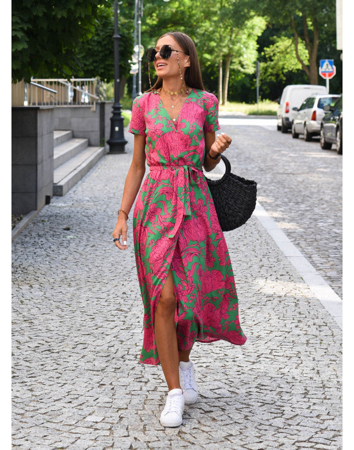 Yasmine - Stylish V-Neck Dress