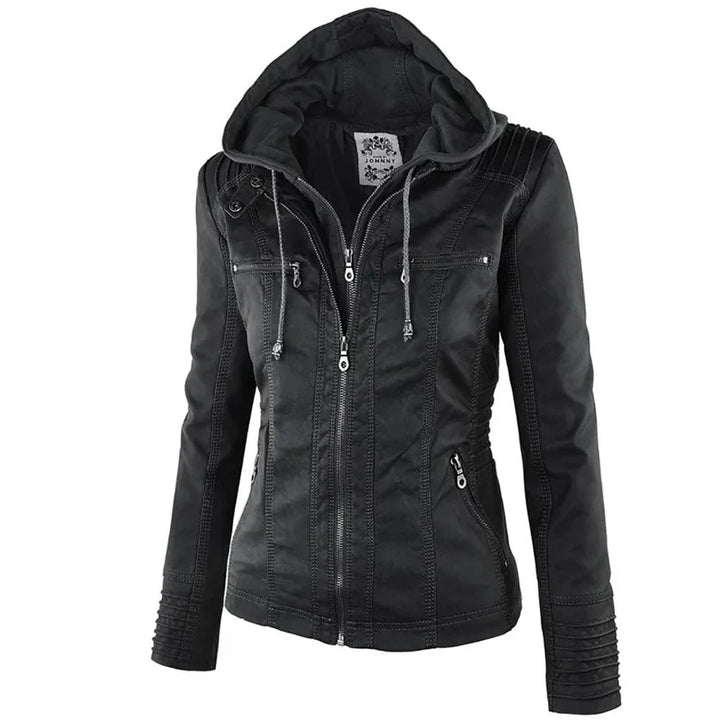 ENYA – WATERPROOF FAUX LEATHER JACKET